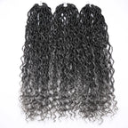 Synthetic Goddess Locs Crochet Hair Braids Curly Faux Locs Braiding Hair Extensions Wig For Women Black Hippie Boho Style