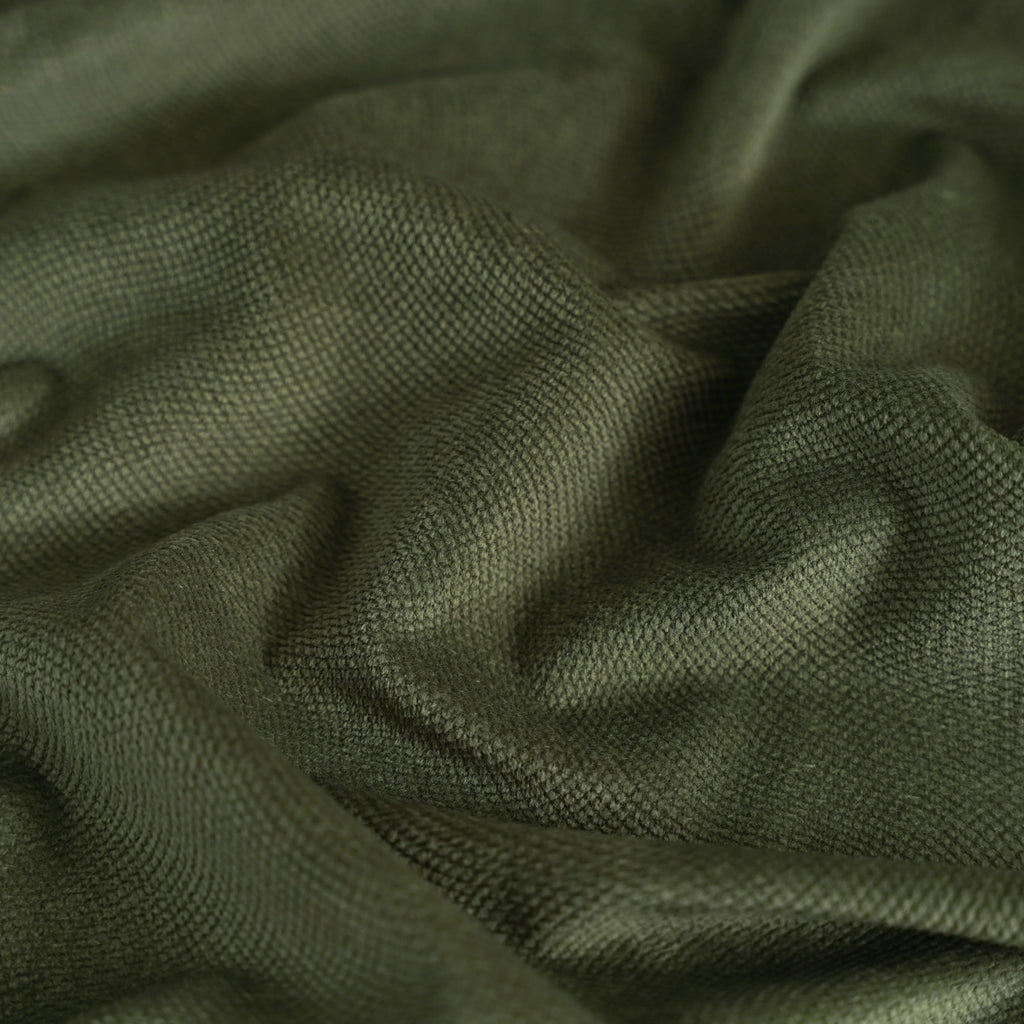 JA Super Soft Luxury Blackout Heat Insulation Shading Noise Reduction Curtains Green Velvet Modern Insulated