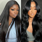 Wholesale 7X5 Partingmax Glueless HD Lace Pre Cut Straight Lace Front Brazilian Remy Human Hair Wigs for Black Women