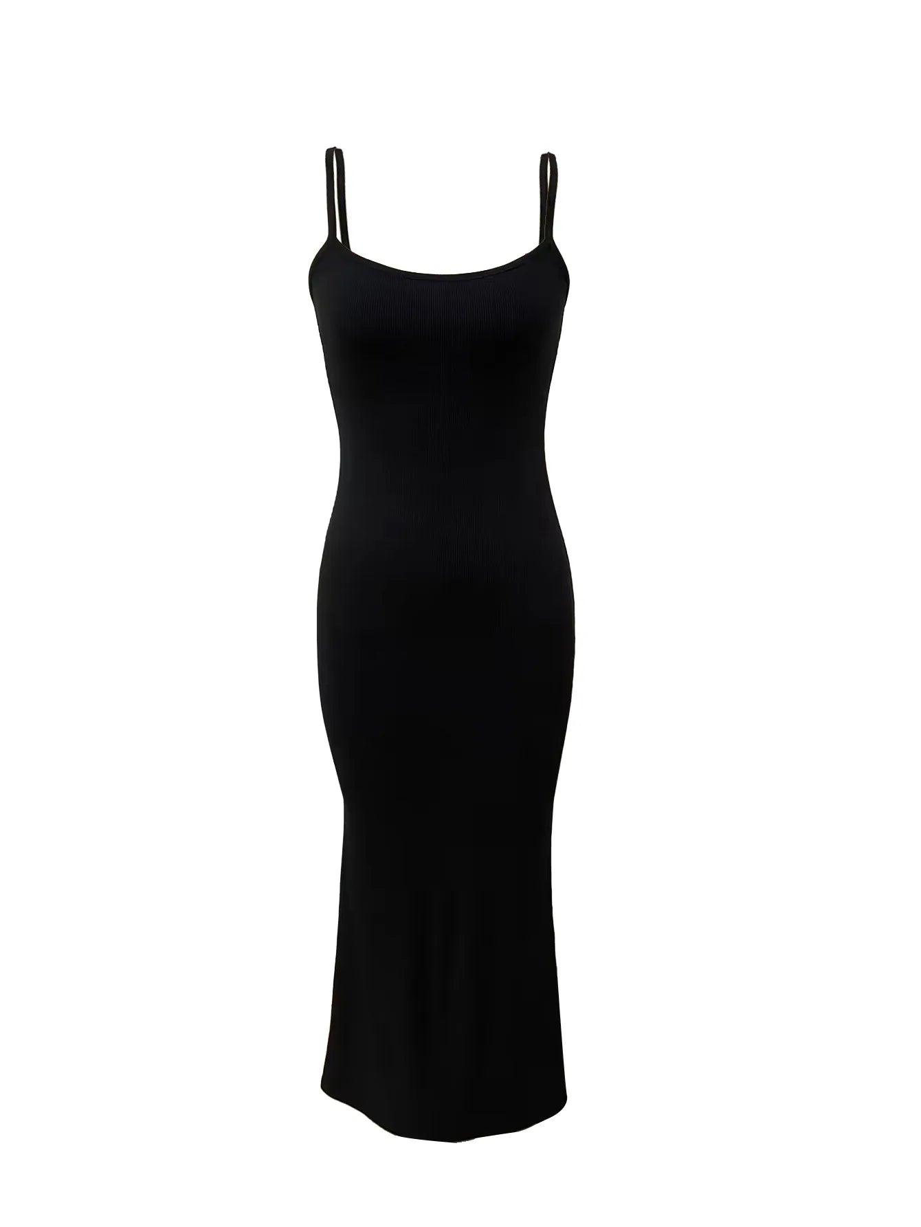 New Arrival Women's Summer Bodycon Maxi Dress Spaghetti Strap Sklinky Casual Ribbed Knit Floor-Length with Beading Decoration