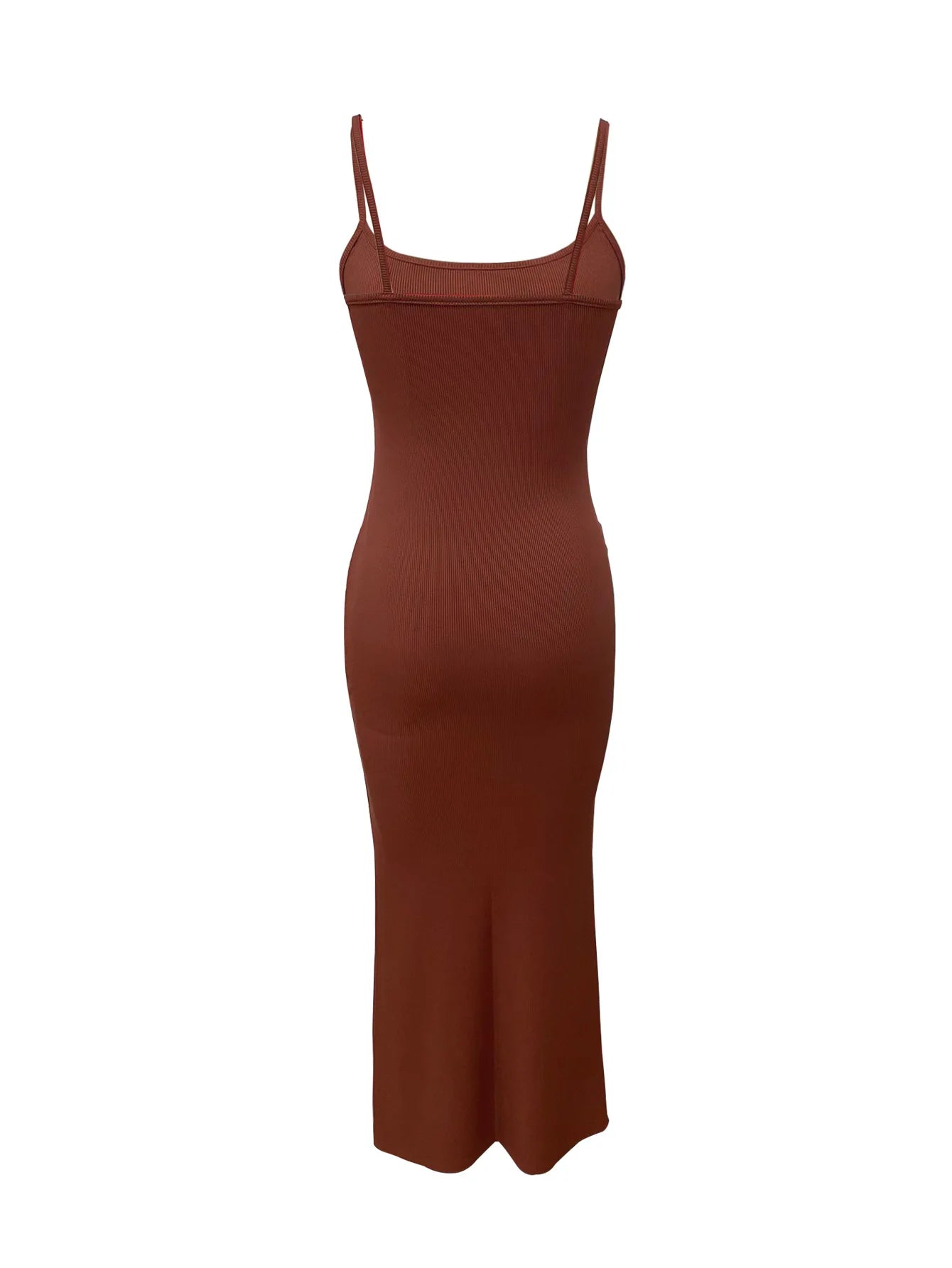 New Arrival Women's Summer Bodycon Maxi Dress Spaghetti Strap Sklinky Casual Ribbed Knit Floor-Length with Beading Decoration