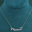 XL-B-05242 New Minimalist Design MAMA Heart-shaped Collarbone Chain Necklace, Popular on in Europe, America
