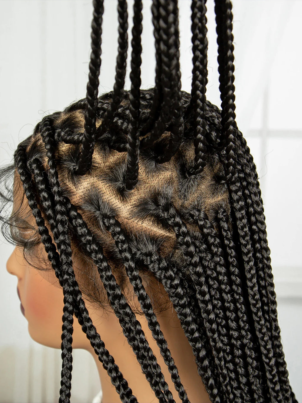 36 Inch HD Lace Front Cornrow Braided Wigs for BLACK  Women  Knotless Braided Wigs for Women Box Braid Wig