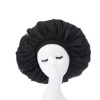 Large Bonnet Women Big Size Satin Bonnet Sleeping Night Women Cap Bonnet Hat Satin Cheveux Nuit Silk Bonnets for Women