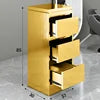 Modern Simple Luxury Gold Silver Black Salon Beauty Barber Trolley With Drawers Salon Trolley Hairdressing Stool Salon Furniture