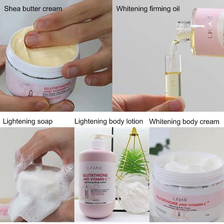 Wholesale Vitamin C Cream Lightening Body Facial Brightening Whitening Beauty Products Makeup Skin Care Set for Women Secondary image
