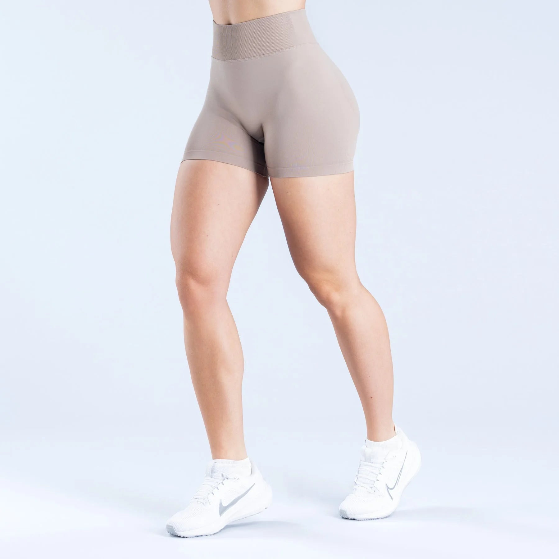 Full-extinction Solid Nylon High Waist Bold Hanging Needle Seamless Four-Way Stretch Breathable Tummy Control Yoga Secondary image