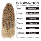 Synthetic Goddess Locs Crochet Hair Braids Curly Faux Locs Braiding Hair Extensions Wig For Women Black Hippie Boho Style