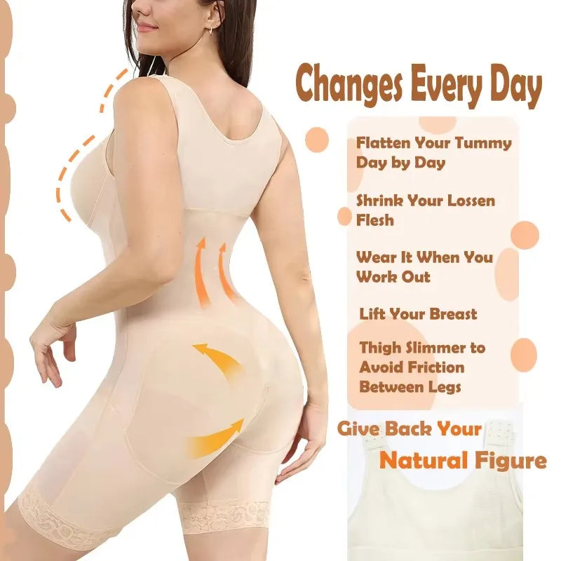 2026 Stage 2 Faja Colombian Post Surgery Tummy Control Shapers Colombian Girdles Butt Lifter Reducing Hourglass Shapewear Sheath