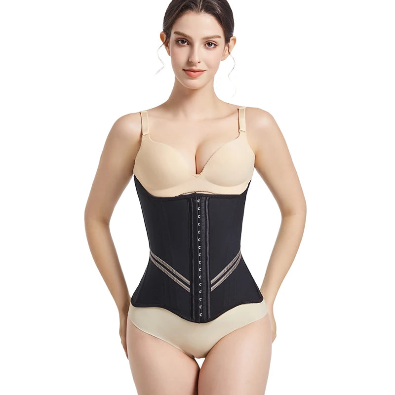 LANGQIN Women's Breathable Underbust Sport Girdle Waist Trainer Cincher As Hourglass Body Shaper for Weight Loss Secondary image