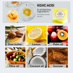 Kyliefit Skincare Tumeric and Facial Shea Butter Lemon Mens Bath Soaps Kojic Acid Soap for Bathing