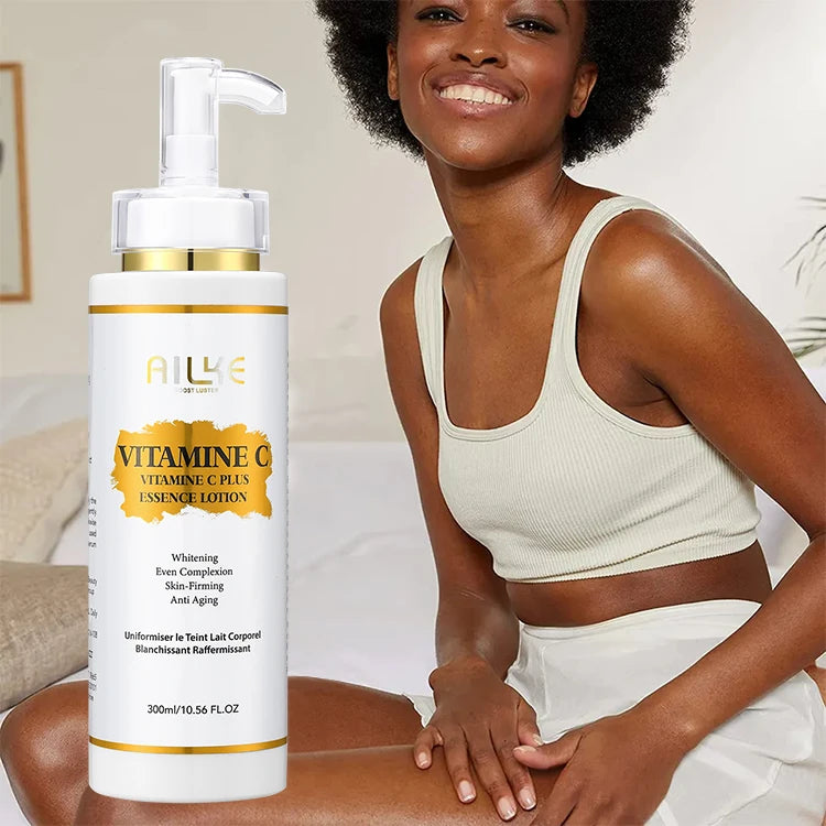 Ailke Privated Label Skincare Deep Moisturizer Vitamin C Anti-Aging Skin Glowing Lightening Body Lotion for Dark Skin Main image