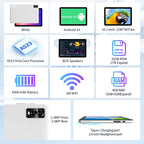Factory Supply Android Tablet 10 Inch Tablet With Keyboard Mouse 5g Wifi 32gb Rom Android 6000mah Tablet Pc