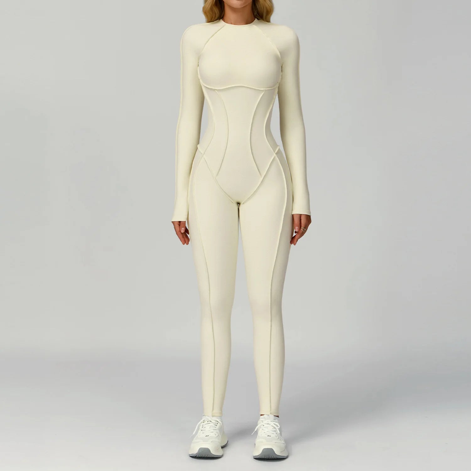 Women Brushed Solid Color Yoga Bodysuit Hollow Back Yoga Suit Three-dimensional Tight Sports Fitness Yoga Jumpsuits Secondary image