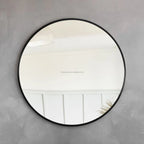 Simple Style Mirror Custom Large  Sliver Gold Black Aluminium Frame Wall Hanging Round  Dia Mirror 80cm 60cm 40cm  Dia 90cm