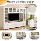 Modern Home Living Room Solid Wood Stand TV Cabinets Wooden Wall TV Cabinet Furniture Convertible Extendable Foldable Features