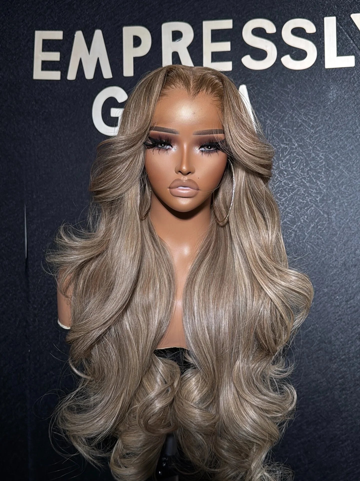 200Density Ash Blonde Balayage Luxury Wigs Raw Human Hair Glueless 13x6 13X4 for Swiss HD for Lace Frontal Wig Body Wave Secondary image
