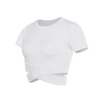 Women's Fitness T-shirts 2026 Clothing Gym Shirt Female Seamless Yoga Top Sportswear Crop Tops Sports Wear For Women T-shirt