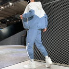 2025 Men Tracksuit Casual Joggers Hooded Sportswear Jackets And Pants 2 Piece Sets Hip Hop Running Sports Suit