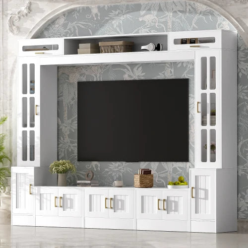 Modern Home Living Room Solid Wood Stand TV Cabinets Wooden Wall TV Cabinet Furniture Convertible Extendable Foldable Features