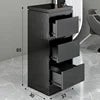 Modern Simple Luxury Gold Silver Black Salon Beauty Barber Trolley With Drawers Salon Trolley Hairdressing Stool Salon Furniture