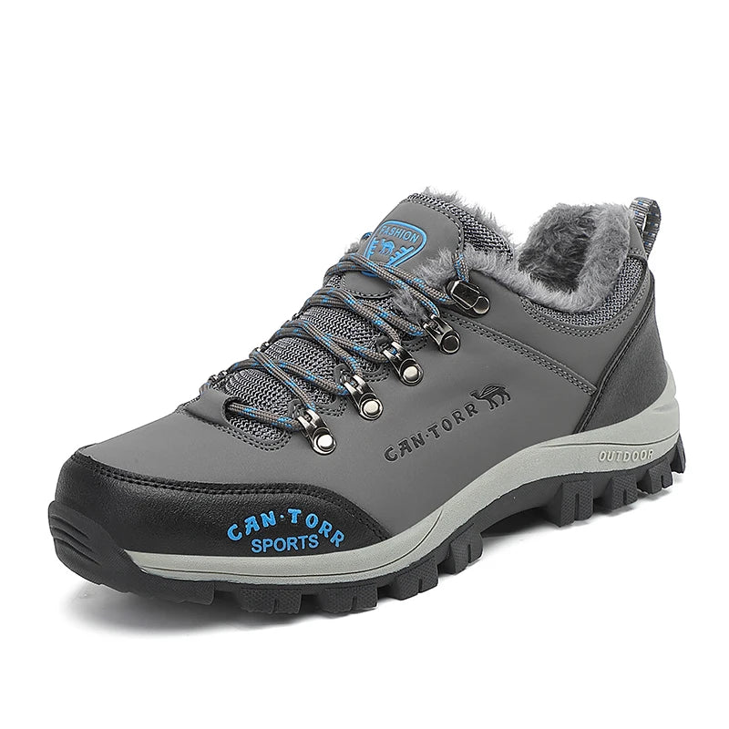 Men's Lightweight Cotton Hiking Shoes Mountain New High Quality Waterproof Leisure Shoes for Autumn/Winter Comfortable for