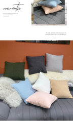 Plush Cushion Cover Cozy Faux Fur Teddy Pillow Cover For Sofa Living Room 18x18 Decorative Pillows Nordic Home Decor Pillowcase