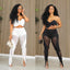 A7332 2026 Outfits for Women Solid Corset With Patchwork Pencil Pants Party Outfits Women Two Piece Set Club Set