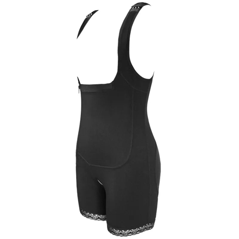 Zip Waist Lace Slimming Shaper Corset Control Shapewear Butt Lifter Strap Body Shaper Underwear Bodysuit Women Plus Size S-6xl