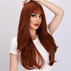 2025 & 2026 Wholesale SMILCO European and American Fashion Wigs Jinjer Wavy Curly Synthetic Hair Transparent Lace Women's Wigs SM8011
