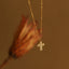 Collier Femme Moge Jewelry Small Pearl Bead Inlay 18K Gold Plated Stainless Steel Pearl Cross Necklace for Girls