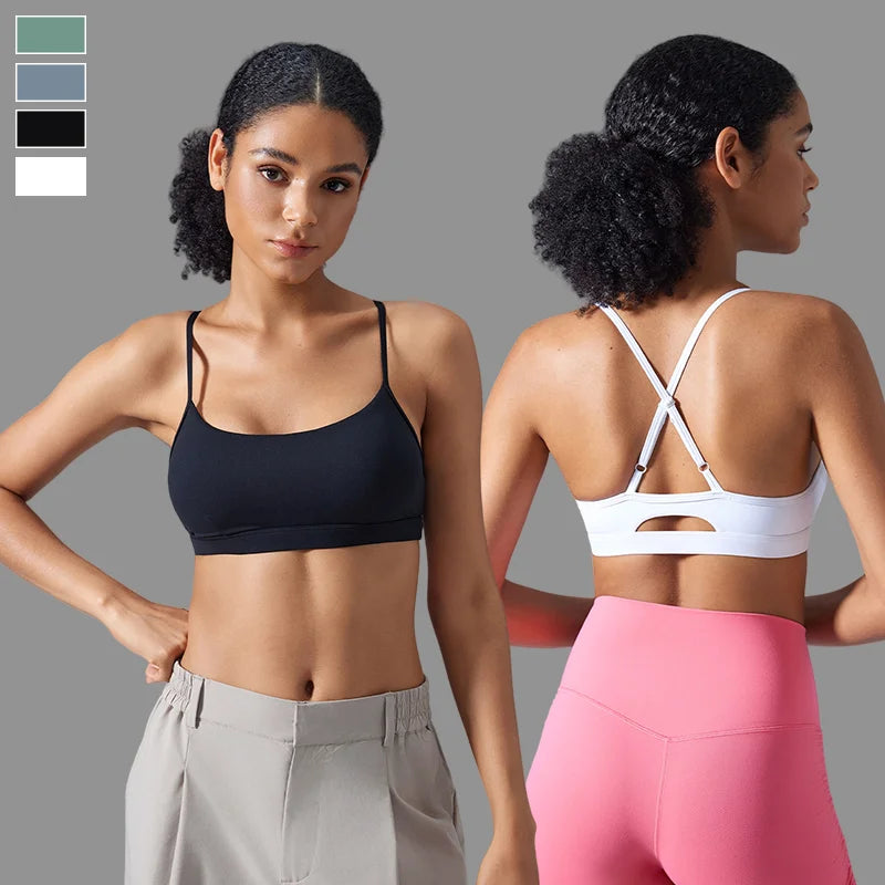 New Arrival High Quality Ladies Sports Bra Women Plain Solid Color Shockproof Women Underwear Slim Yoga Bra for Gym Active Wear
