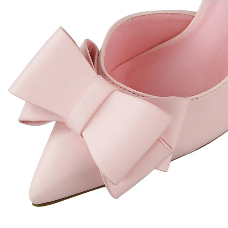 BIGTREE Shoes Bow-knot Woman Pumps Stiletto 10.5 Cm Women Basic Pump Pointed Toe Classic Pumps Sexy High Heels Women Shoes 2026 Secondary image