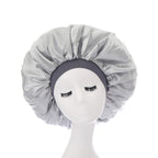 Large Bonnet Women Big Size Satin Bonnet Sleeping Night Women Cap Bonnet Hat Satin Cheveux Nuit Silk Bonnets for Women