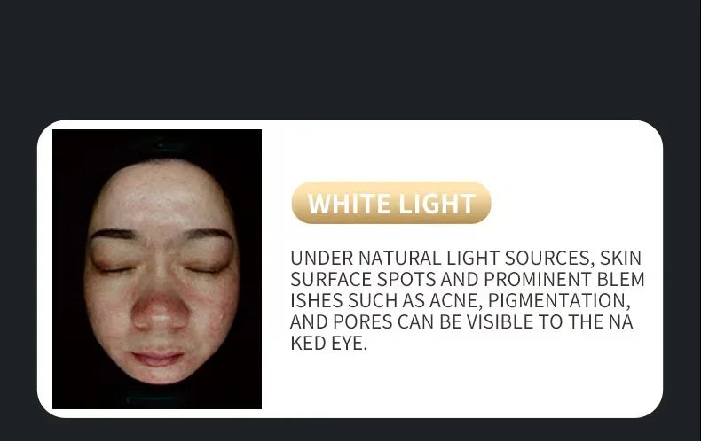 A 3D AI facial skin analyzer for hair diagnosis and professional analysis  with 8-spectrum beauty salon equipment