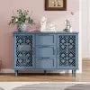 American Furniture 2-Door 3-Drawer Mirror Cabinet for Bedroom Living Room Study Home Bar Wine Cellar