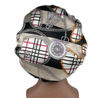 Large Size Satin Bonnet Paisley Print Bonnets for Women Beanies Women Hat Sleep Night Cap Designer Bonnets Long Braid Hat