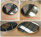 Simple Style Mirror Custom Large  Sliver Gold Black Aluminium Frame Wall Hanging Round  Dia Mirror 80cm 60cm 40cm  Dia 90cm