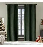 JA Super Soft Luxury Blackout Heat Insulation Shading Noise Reduction Curtains Green Velvet Modern Insulated