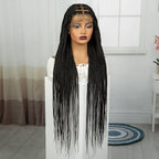 36 Inch HD Lace Front Cornrow Braided Wigs for BLACK  Women  Knotless Braided Wigs for Women Box Braid Wig