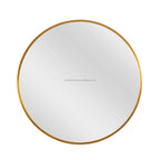 Simple Style Mirror Custom Large  Sliver Gold Black Aluminium Frame Wall Hanging Round  Dia Mirror 80cm 60cm 40cm  Dia 90cm