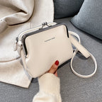 Gusure Vinatge Shell Women Shouder Crossbody Bag Clip Designer Small Handbags Luxury PU Leather Messenger Bag Lady Fashion Purse