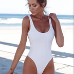 Soild Swimsuit Female Sleeveless One-Piece Swimwear Push up Bathing Suit for Fine Swimming Summer Beachwear Hot Sale Bikini