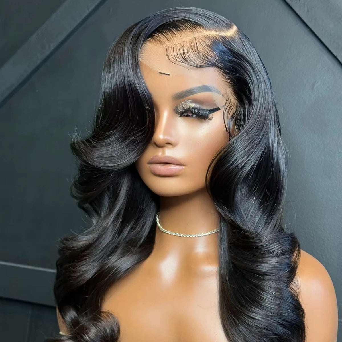 Natural Color 13x4 Body Wave Lace Frontal Human Hair Wigs for Black Women Main image