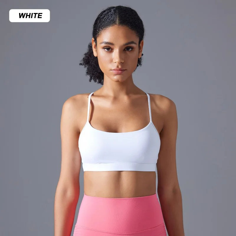 New Arrival High Quality Ladies Sports Bra Women Plain Solid Color Shockproof Women Underwear Slim Yoga Bra for Gym Active Wear