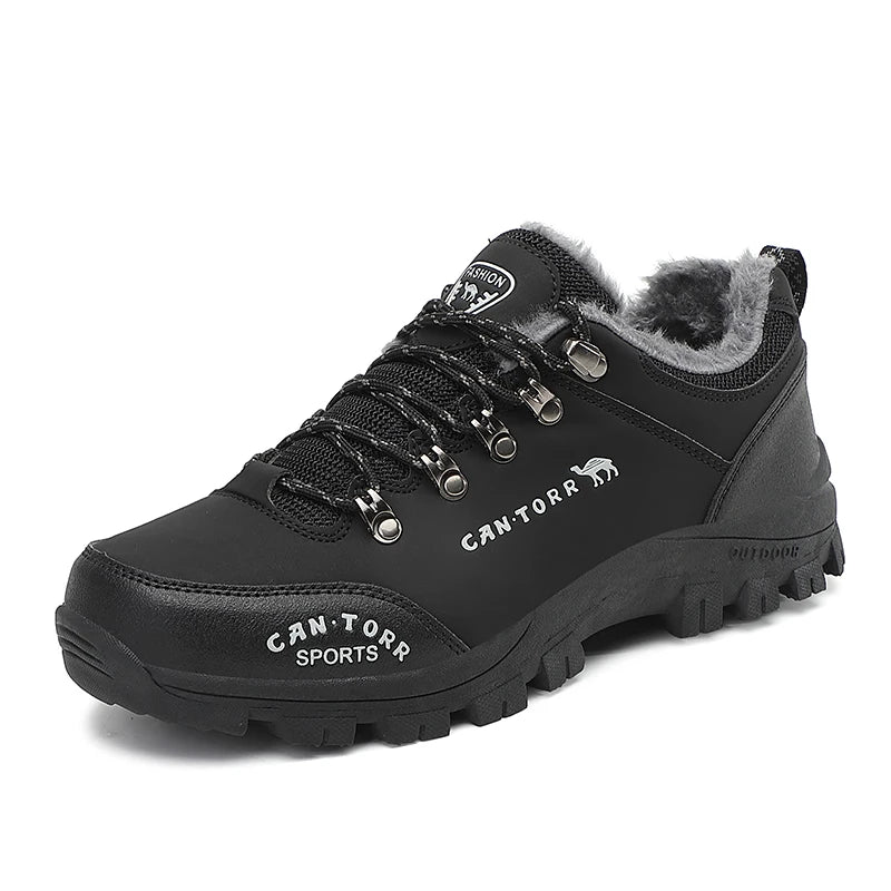 Men's Lightweight Cotton Hiking Shoes Mountain New High Quality Waterproof Leisure Shoes for Autumn/Winter Comfortable for