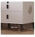 Modern Simple Luxury Smart Bedside Table New Solid Wood Multi-Functional Wireless Charging Accessible Internet Bedroom Furniture