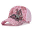 New Fashion Women Cap Butterfly Flower Pendant Baseball Cap Female Outdoor Adjustable Streetwear Summer Trucker Hat