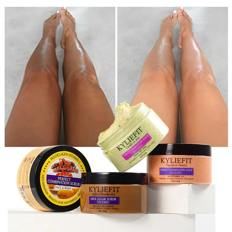 Kyliefit Natural Organic Ingredients Skin Care Tomato Whitening Glowing Face Shower Exfoliating Scrub Body Scrub Main image