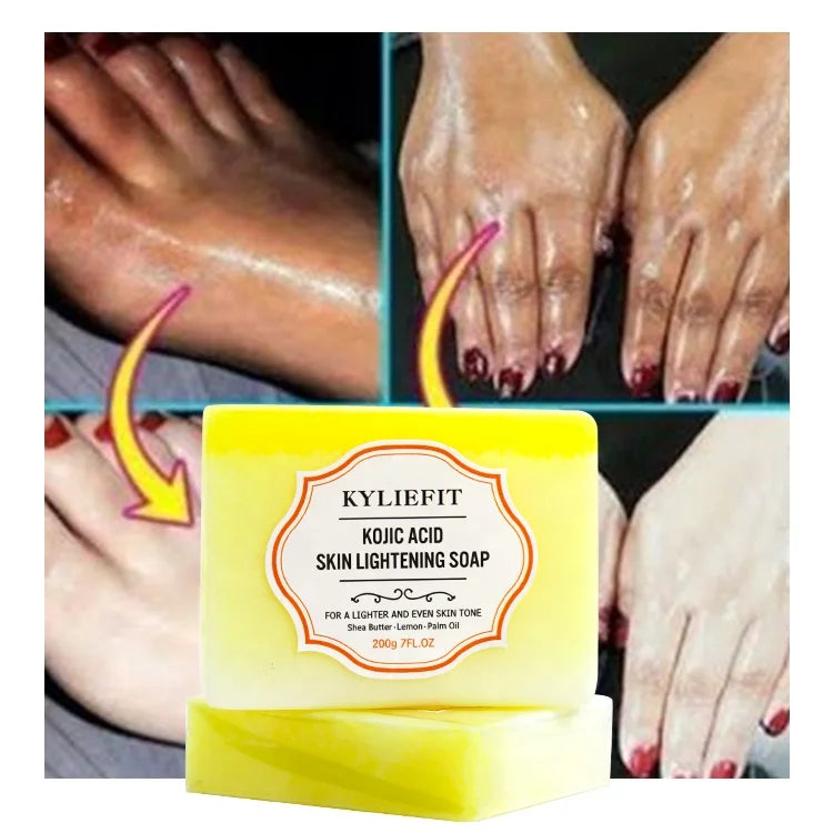 Kyliefit Skincare Tumeric and Facial Shea Butter Lemon Mens Bath Soaps Kojic Acid Soap for Bathing Main image